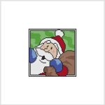 Country Christmas Coaster / Ornament - SANTA BAG (image for) Country Christmas Coaster / Ornament - SANTA BAG